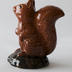Ornament: Ceramic Brown Squirrel