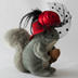 Stuffy: Grey Squirrel Stuffy with Red Hat