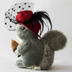 Stuffy: Grey Squirrel Stuffy with Red Hat