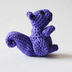 Ornament: Crocheted Purple Squirrel