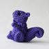 Ornament: Crocheted Purple Squirrel