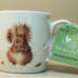 Cup: White Porcelain Cup with Brown Squirrel