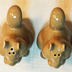 Salt and Pepper Shakers: Brown Stoneware Squirrels